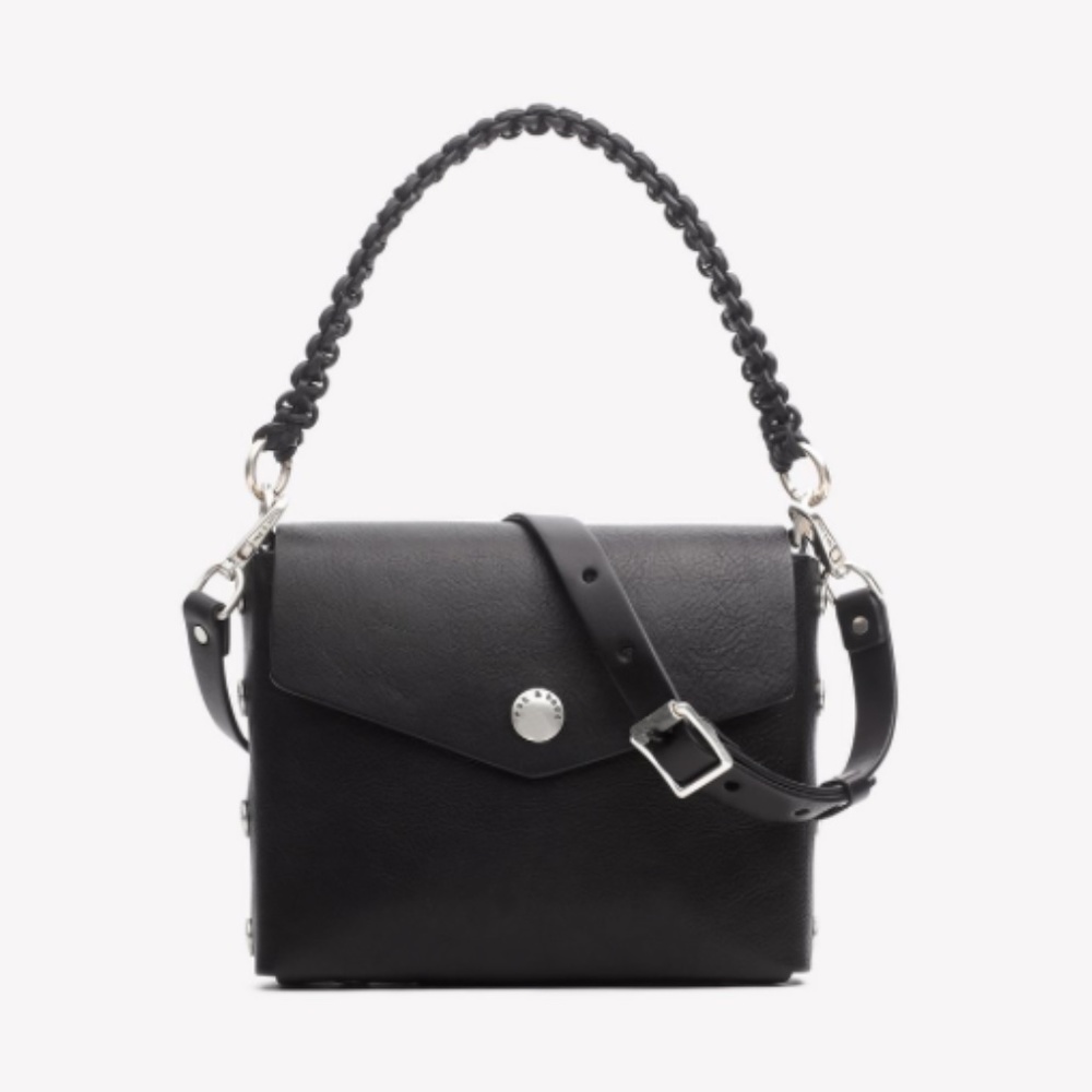 rag & bone Atlas Leather Should Bag in Black